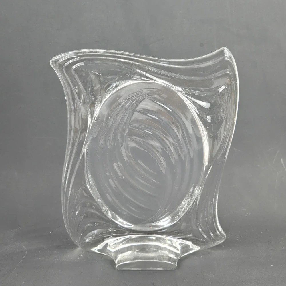 Mikasa Emotion Clear Crystal Photo Frame Wavy Design For Oval 4.5x6